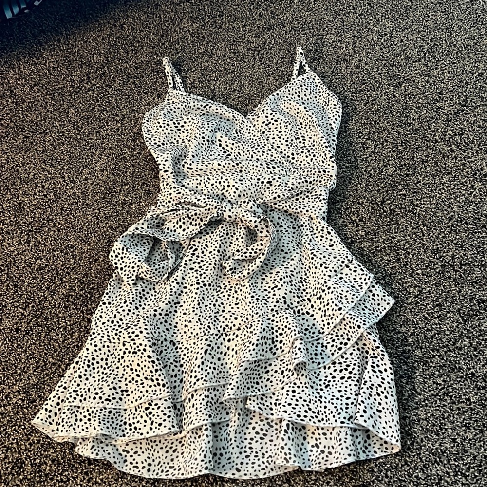 Blackk and white dress